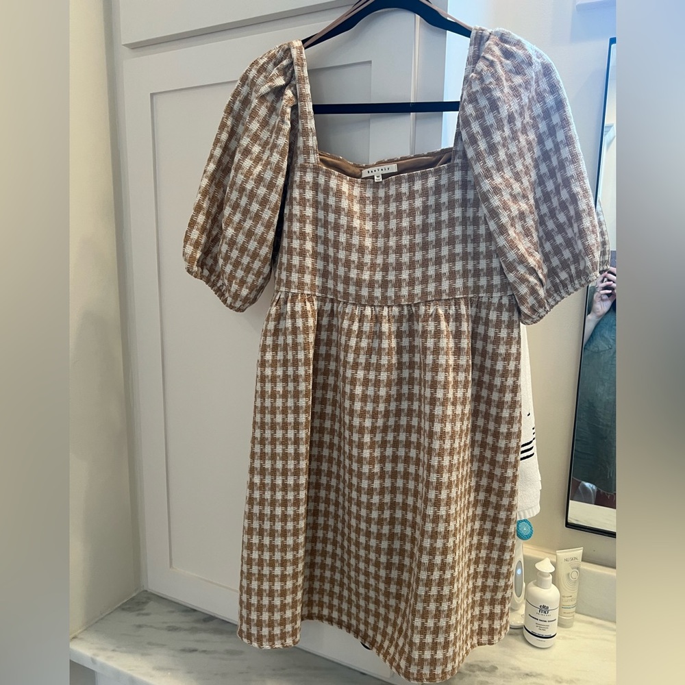 Medium tweed a line mini